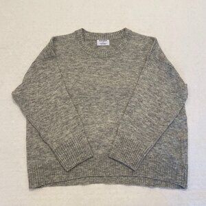 Women's Old Navy Oversized Gray Crewneck Sweater Size XL